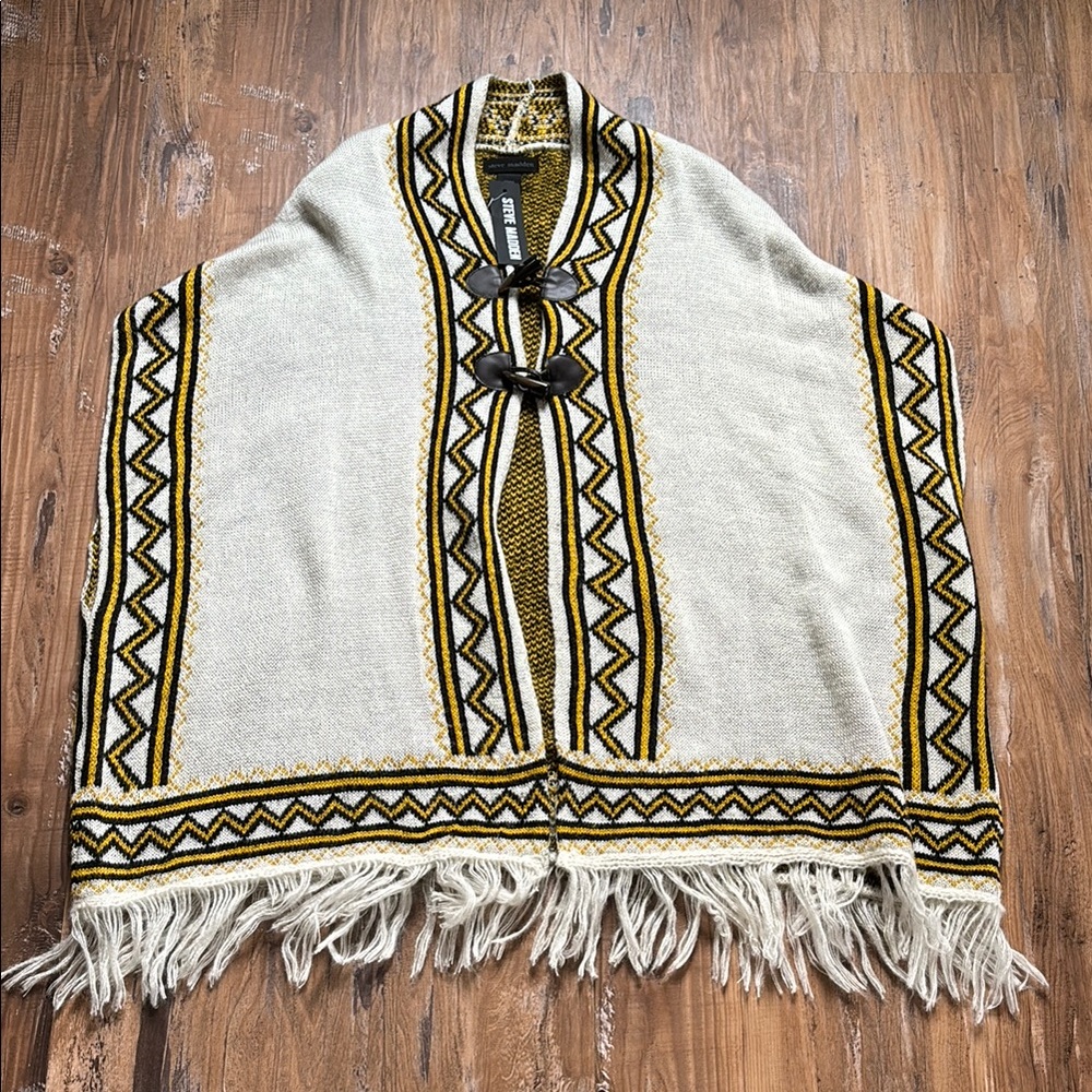 Steve Madden Poncho Shawl Sweater